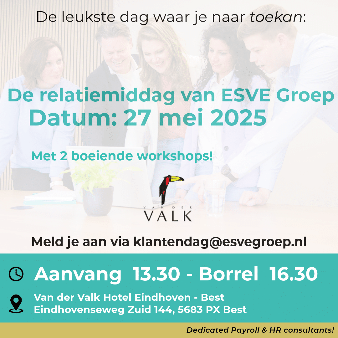 De relatiemiddag van ESVE Groep is op 27 mei 2025!